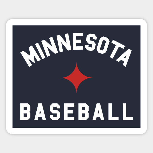Minnesota Baseball Star III Sticker by sportlocalshirts